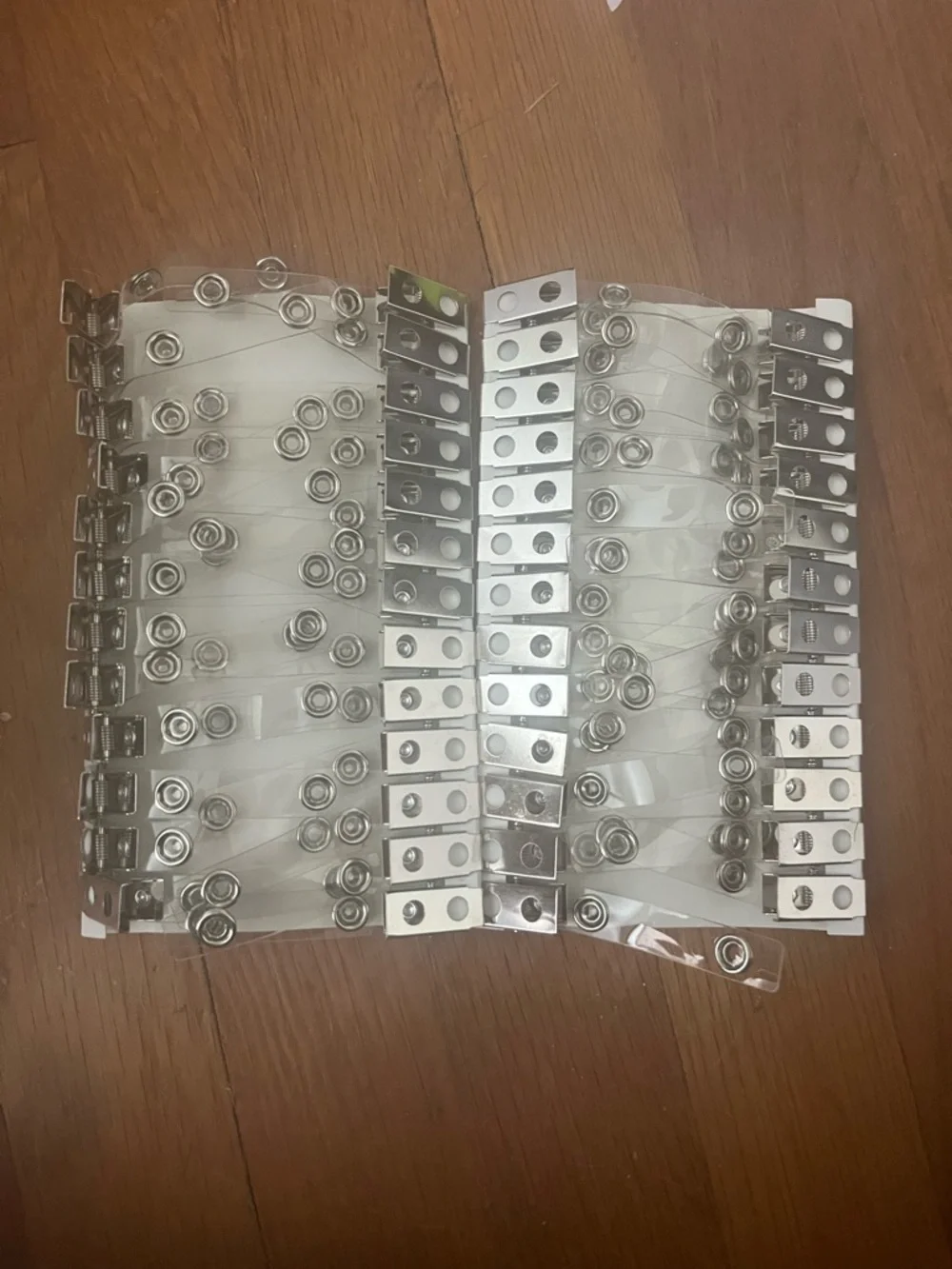 Clear Vinyl Badge horizontal Holder with clips